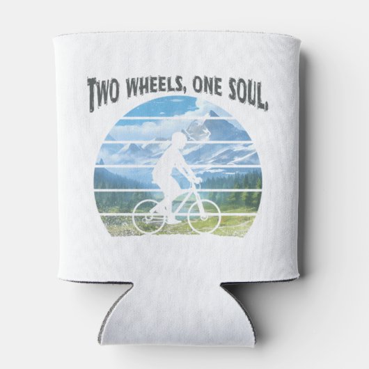 Zwei Räder, ein Soul. Radsport Dosenkühler (Rückseite)