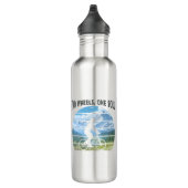 Zwei Räder, ein Soul. Radsport Edelstahlflasche (Rechts)