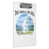 Zwei Räder, ein Soul. Radsport Klemmbrett (Rechts)