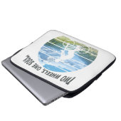 Zwei Räder, ein Soul. Radsport Laptopschutzhülle (Vorne Knopf)