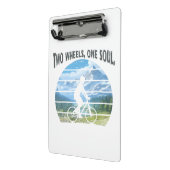 Zwei Räder, ein Soul. Radsport Mini Klemmbrett (Gewinkelt2)