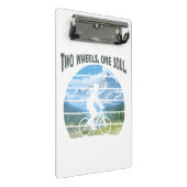 Zwei Räder, ein Soul. Radsport Mini Klemmbrett (Schrägansicht)