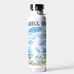 Zwei Räder, ein Soul. Radsport Trinkflasche