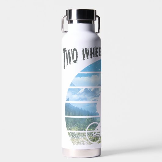 Zwei Räder, ein Soul. Radsport Trinkflasche (Vorne)