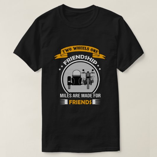 Zwei Räder, eine Freundschaft T-Shirt (Design vorne)