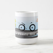 Zwei Räder eine Liebe Kaffeetasse (Mittel)