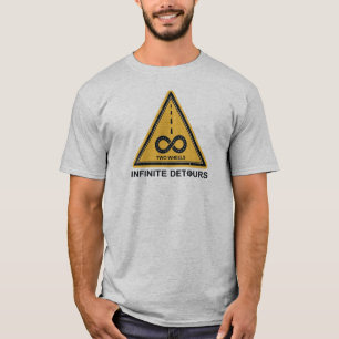 Zwei Räder Endlose Umwege Radfahren T-Shirt