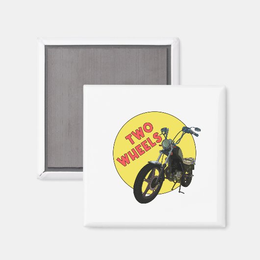 Zwei Räder Magnet (Vorderseite/Rückseite)