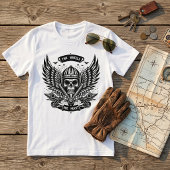 Zwei Räder mit einem Herzfahrer T-Shirt