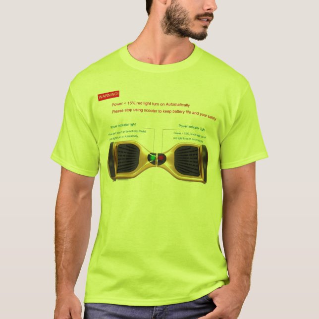 zwei Radselbstbalancierende Roller t T-Shirt (Vorderseite)