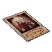 Zwei Rag Dolls Vintage Retro Pals Notizblock (Rechte Seite)