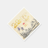 Zwei Rats Bamboo Vietnamese Neujahr 2020 Party PN Serviette (Ecke)