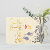 Zwei Rats Bamboo Vietnamese Neujahr 2020 PHFC Save The Date (Stehend Vorderseite)