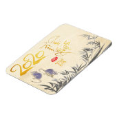 Zwei Rats Bamboo Vietnamese Neujahr 2020 VFM Magnet (Linke Seite)