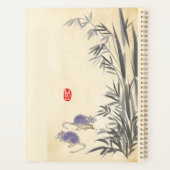 Zwei Rats Bamboo Vietnamese Neujahrsplaner 2020 Planer (Rückseite)