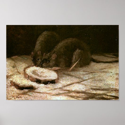 Zwei Rats Van Gogh Fine Art Poster (Vorne)