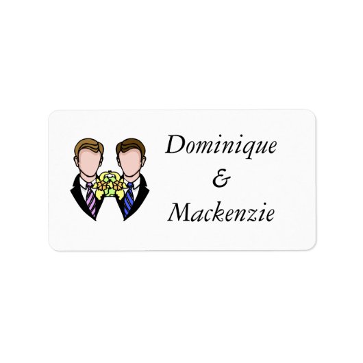 Zwei Räume Adressaufkleber (Vorne)