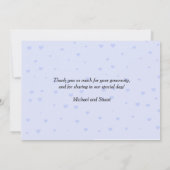 Zwei Räume Dankeskarte (Rückseite)