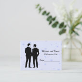 Zwei Räume Platzkarte (Stehend Vorderseite)