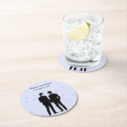 Zwei Räume Runder Pappuntersetzer (Vor Ort)