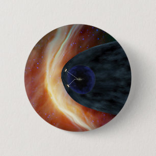 Zwei Raumschiffe der Voyager entdecken den turbule Button