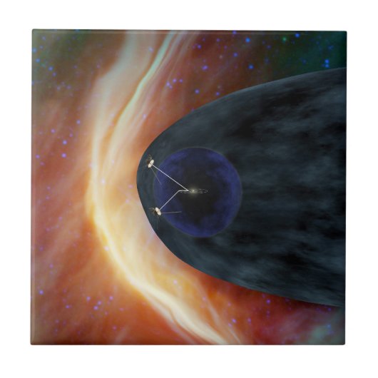 Zwei Raumschiffe der Voyager entdecken den turbule Fliese (Vorderseite)