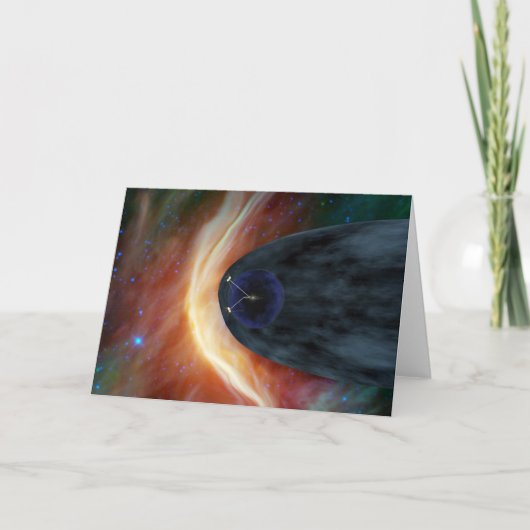 Zwei Raumschiffe der Voyager entdecken den turbule Karte (Vorderseite)