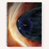 Zwei Raumschiffe der Voyager entdecken den turbule Notizblock (Vorderseite)