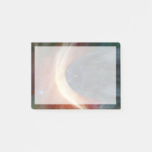 Zwei Raumschiffe der Voyager entdecken den turbule Post-it Klebezettel