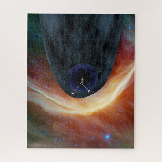 Zwei Raumschiffe der Voyager entdecken den turbule Puzzle (Vertikal)