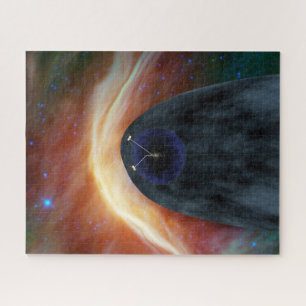 Zwei Raumschiffe der Voyager entdecken den turbule Puzzle