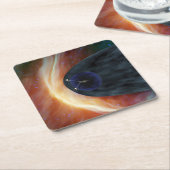 Zwei Raumschiffe der Voyager entdecken den turbule Rechteckiger Pappuntersetzer (angewinkelt)