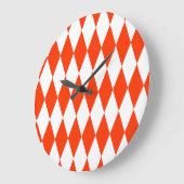 Zwei Rauten Große Wanduhr (Winkel)