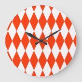 Zwei Rauten Große Wanduhr (Vorderseite)