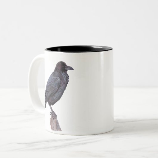 Zwei Ravens Coffee Tasse (Vorderseite Links)