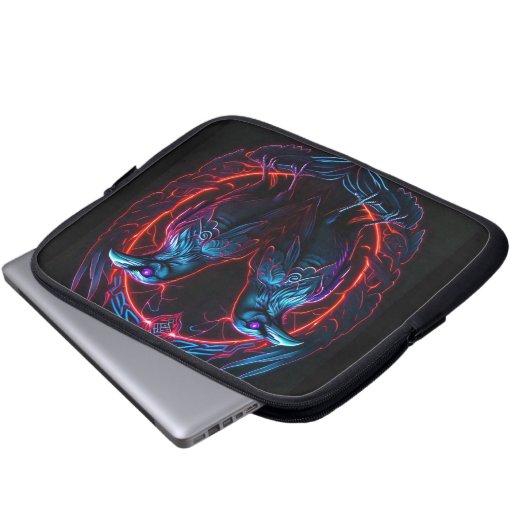 Zwei Ravens Electronics Bag Laptopschutzhülle (Vorne Knopf)