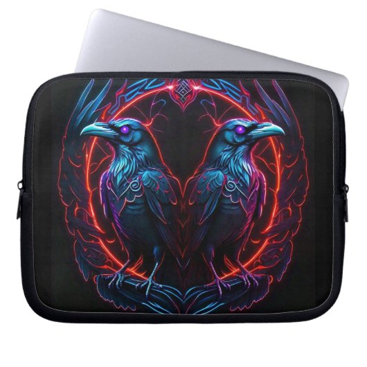 Zwei Ravens Electronics Bag Laptopschutzhülle (Vorderseite)