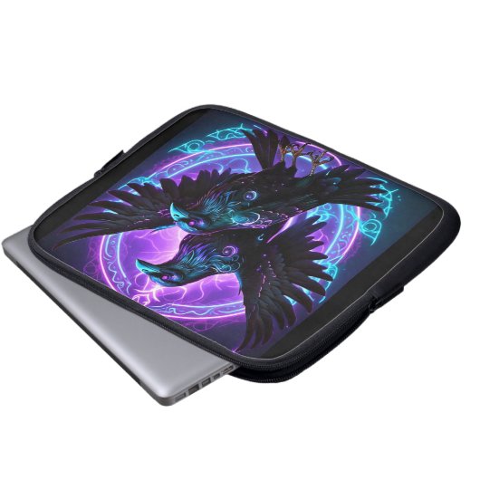 Zwei Ravens Electronics Bag Laptopschutzhülle (Vorne Knopf)