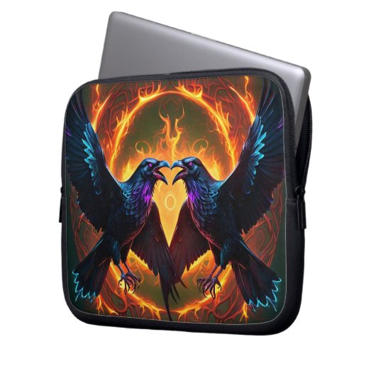 Zwei Ravens Electronics Bag Laptopschutzhülle (Vorderseite Links)