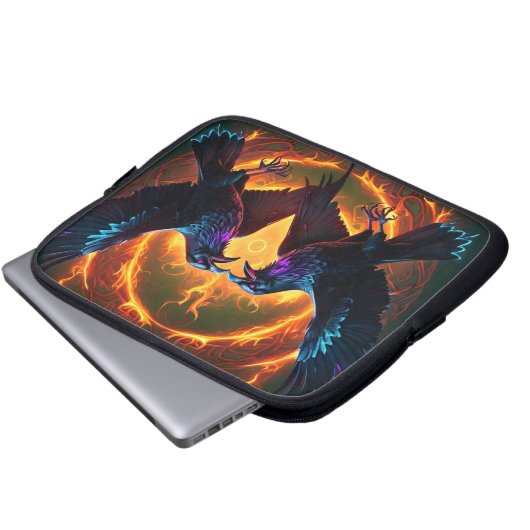 Zwei Ravens Electronics Bag Laptopschutzhülle (Vorne Knopf)