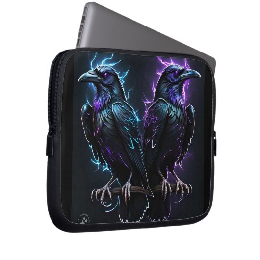 Zwei Ravens Electronics Bag Laptopschutzhülle (Vorne Rechts)