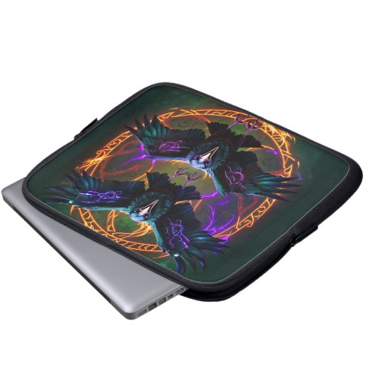 Zwei Ravens Electronics Bag Laptopschutzhülle (Vorne Knopf)