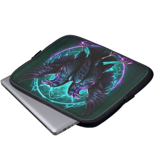 Zwei Ravens Electronics Bag Laptopschutzhülle (Vorne Knopf)