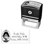 Zwei Ravens Illustration Personalisiert Permastempel (Beispiel)