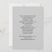 Zwei Ravens in der Silhouette Goth Wedding Einladung (Rückseite)