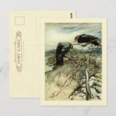 Zwei Ravens Postkarte (Vorne/Hinten)