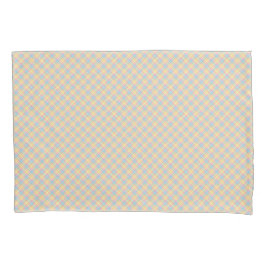 Zwei rechteckige Handtücher mit kariertem Pastellm Kissenbezug