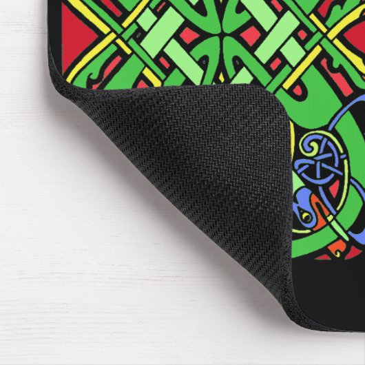 Zwei rechteckige, keltische Knotentwürfe in Irland Mousepad (Ecke)