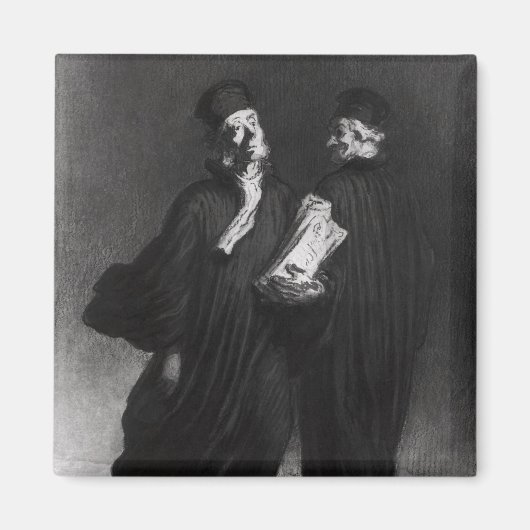 Zwei Rechtsanwälte, c.1862 Magnet (Vorne)