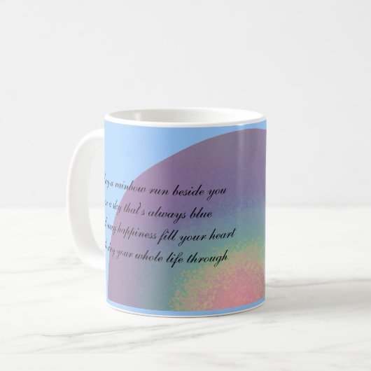 Zwei Regenbogenzitate - Tasse (Vorderseite Links)